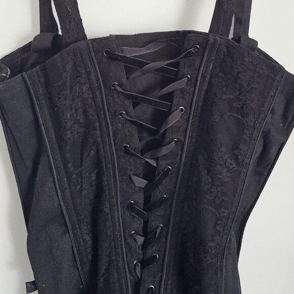 Tripp NYC Black Corset Lace Top Size XL - Picture 6 of 7